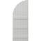 Ekena Millwork Americraft 6-Board (3 Batten) Wood Joined Board-n-Batten Shutters w/ Arch Top, ARW401BQ621X77STH, PR ARW401BQ621X77STH - alternate 4